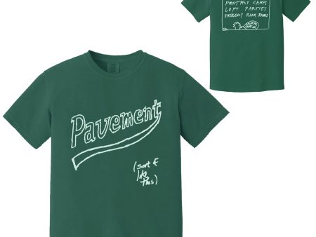 Vintage Tour Dates Green T-Shirt Online now