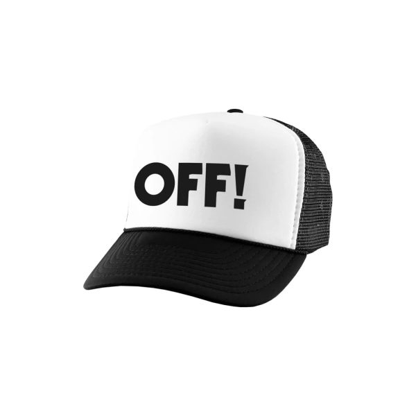 OFF! Logo Trucker Hat (Black White) Cheap