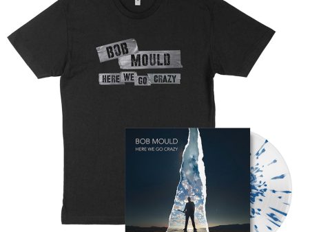 (PRE-ORDER) Here We Go Crazy Limited Edition Clear With Blue Splatter LP + Tape T-Shirt Bundle Supply