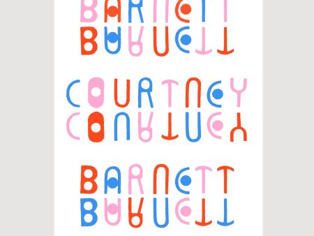 Courtney Barnett Strasbourg 2022 Screenprinted Poster Fashion