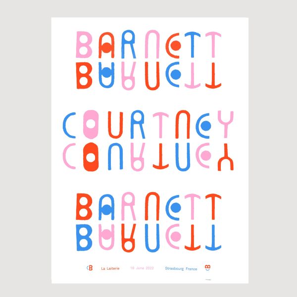 Courtney Barnett Strasbourg 2022 Screenprinted Poster Fashion