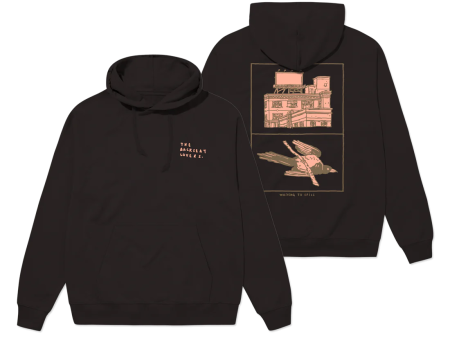 Waiting To Spill Hoodie - Black Sale