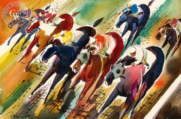 Untitled Horse Race Hot on Sale