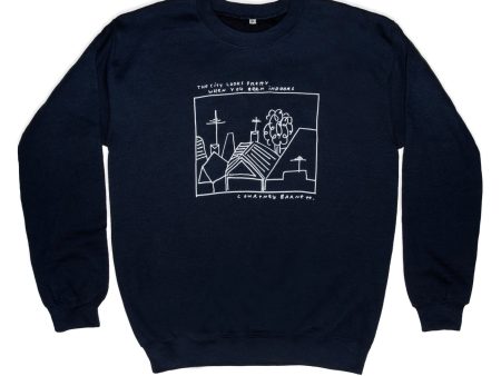 City Navy Sweatshirt For Discount