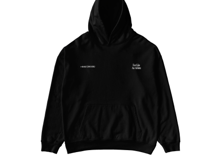 Eat like an Athlete Hoodie (Stereo Noir edition) oversized cut Supply