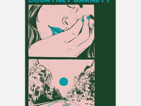 Courtney Barnett Antwerp 2022 Screenprinted Poster For Cheap