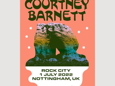 Courtney Barnett Nottingham 2022 Screenprinted Poster Cheap