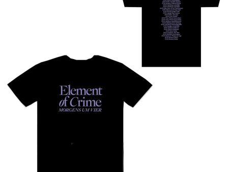 Morgens Um Vier Tour T-Shirt Schwarz on Sale