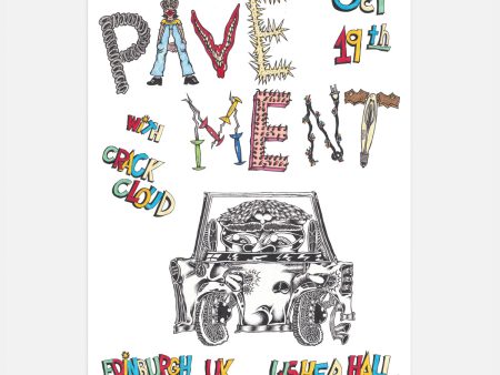 Pavement Edinburgh Usher Hall 2022 Poster on Sale