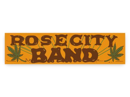 Rose City Band Bumper Sticker Orange on Sale