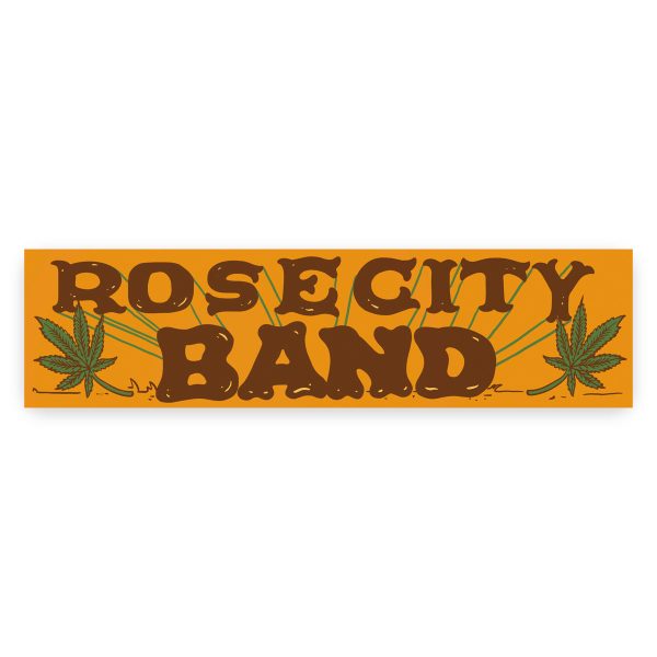 Rose City Band Bumper Sticker Orange on Sale