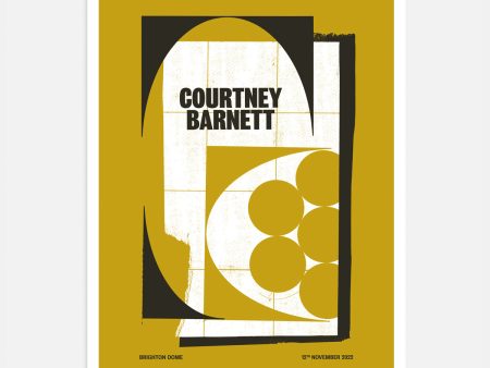 Courtney Barnett Brighton 2022 Screenprinted Poster Hot on Sale