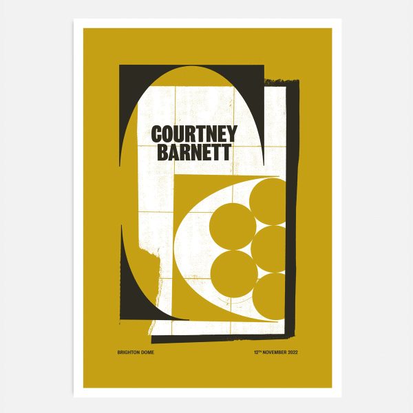 Courtney Barnett Brighton 2022 Screenprinted Poster Hot on Sale