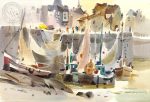 Honfleur Boats and Nets, 1973 Hot on Sale