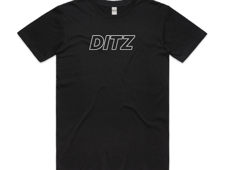 DITZ Logo Black T-Shirt Online Sale