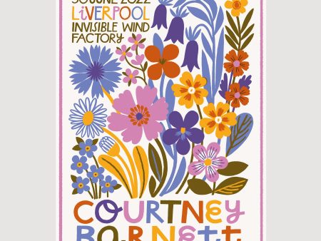 Courtney Barnett Liverpool 2022 Screenprinted Poster on Sale