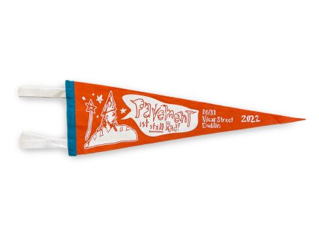 Vicar Street Dublin 2022 Tour Pennant Orange Hot on Sale