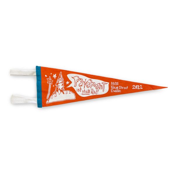 Vicar Street Dublin 2022 Tour Pennant Orange Hot on Sale