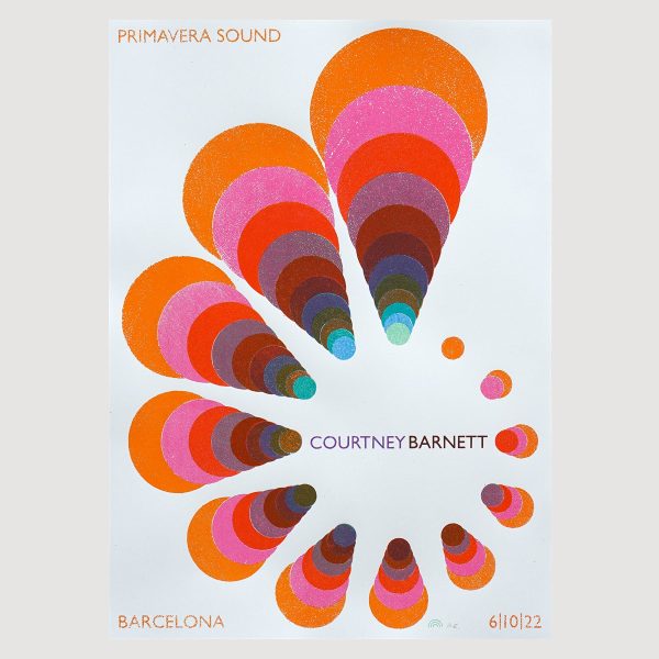 Courtney Barnett Primavera 2022 Screenprinted Poster Online Hot Sale