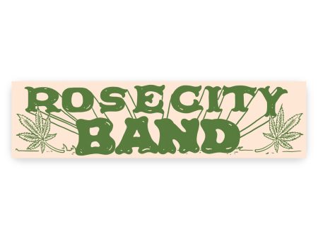 Rose City Band Bumper Sticker Transparent Hot on Sale